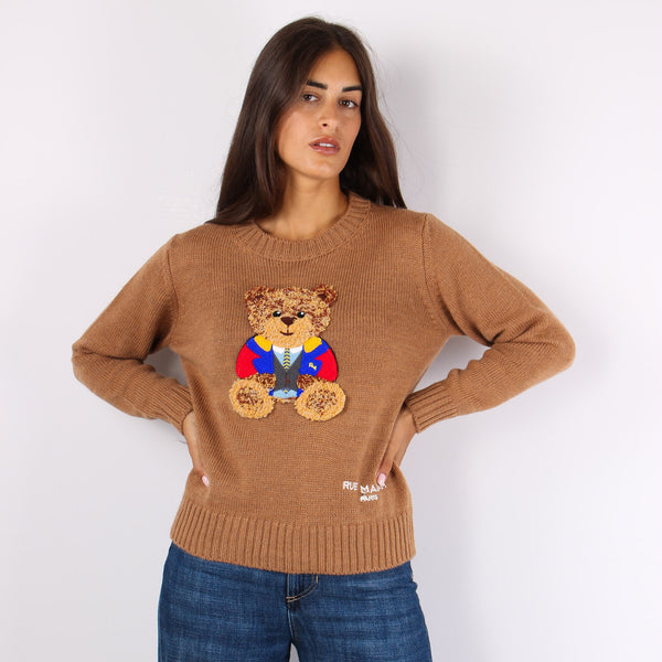 Pullover Orsetto Camel-2