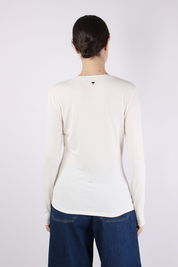 Multie T-shirt Ml Jersey Ecru-4