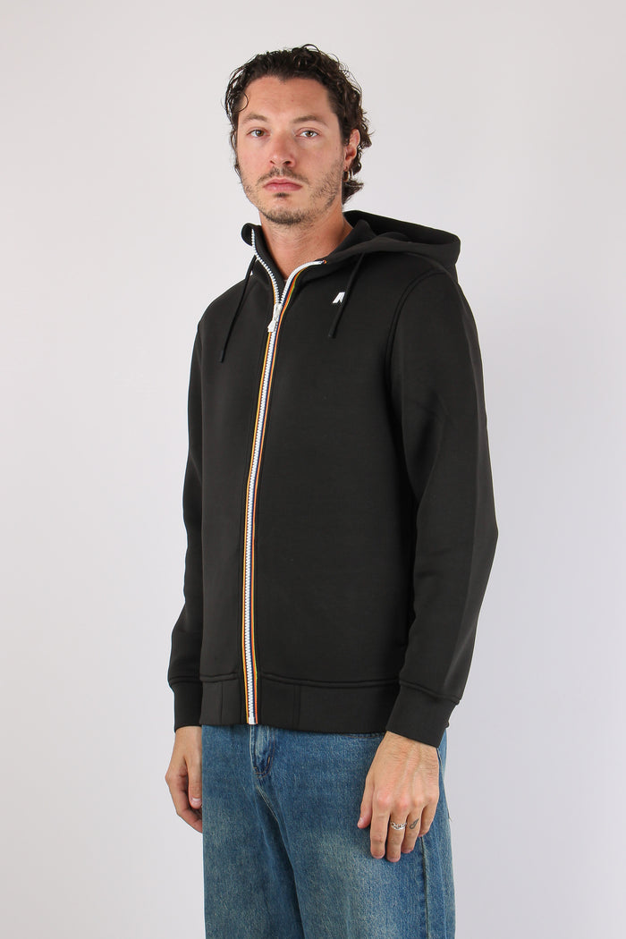 Felpa Scuba Cappuccio Black Pure-4