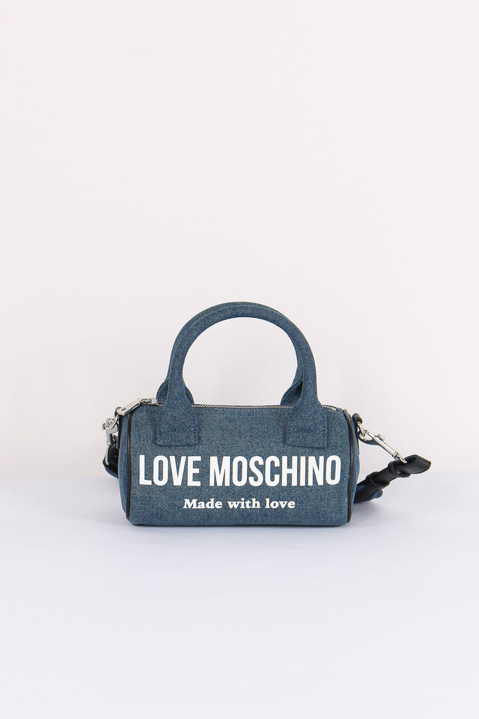 Bauletto Canvas Lettering Denim
