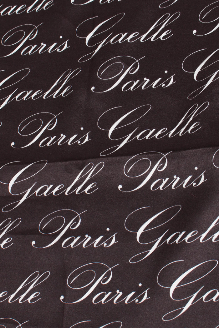 Foulard Logo Corsivo Nero-6