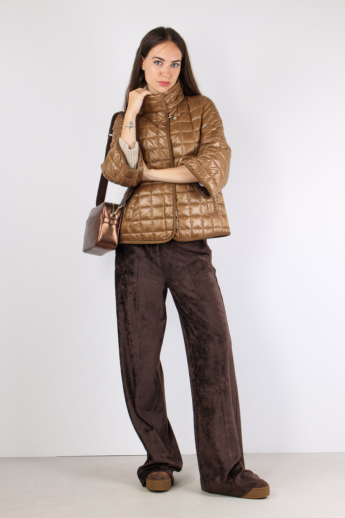 Cappa Nylon Velluto Cammello