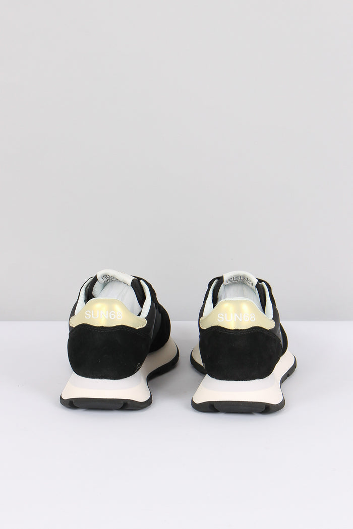 Sneaker Ally Gold Silver Nero-5
