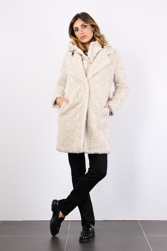 Cappotto Teddy Piuma Chantilly-4