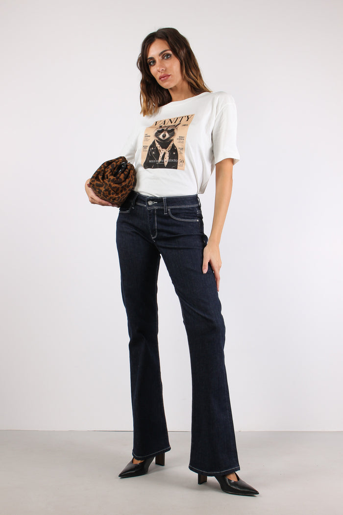 Denim Bootcut Stretch Denim Scuro