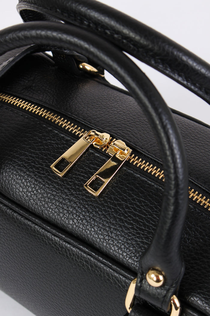 Maxi Bauletto Zip Nero-6