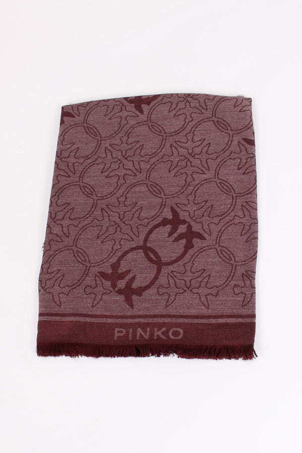 Polonia Foulard Jacquard Bordeaux-2