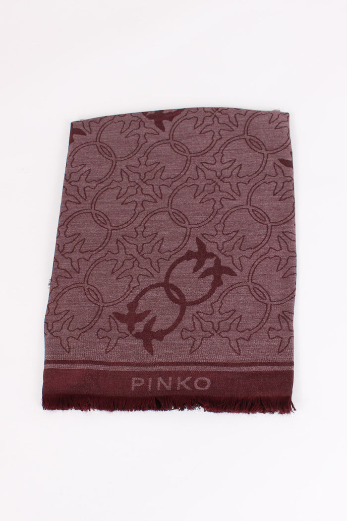 Polonia Foulard Jacquard Bordeaux-2