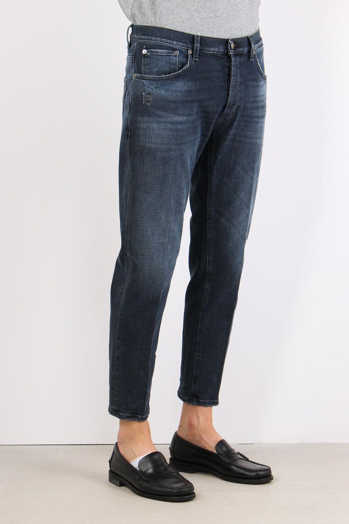 Brighton Denim Micro Rotture Blu Notte-7