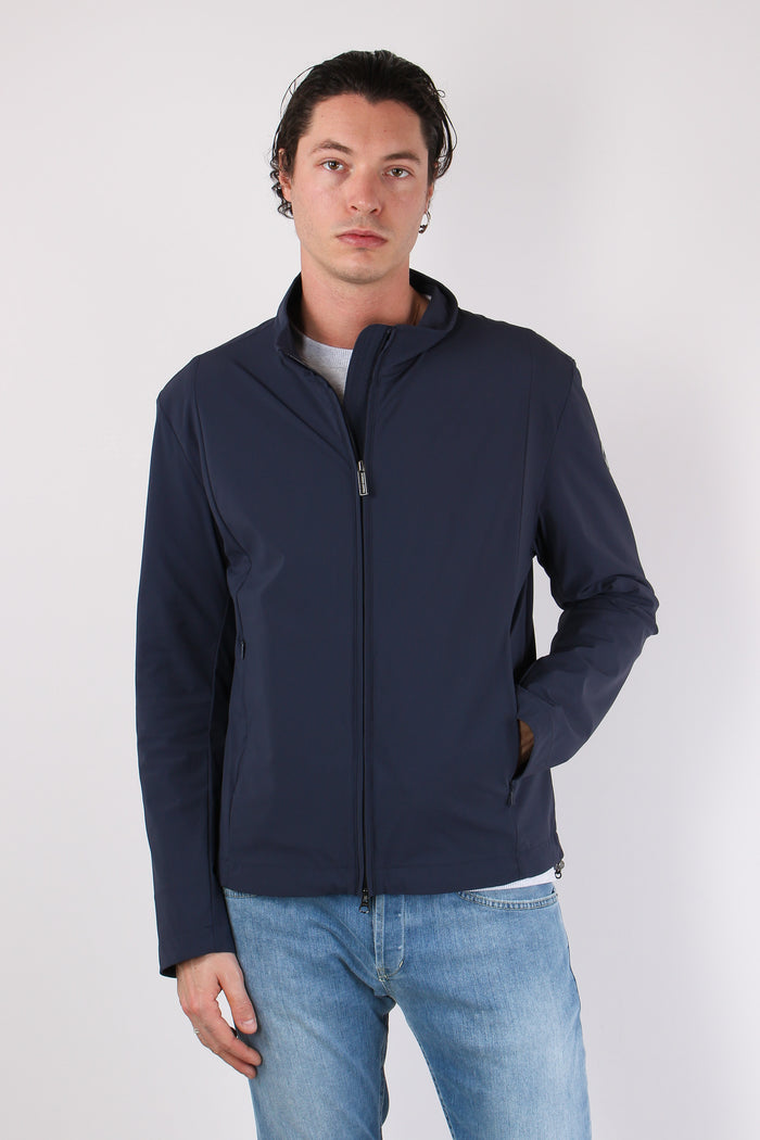 Giubbotto Collo In Piedi Stretch Navy