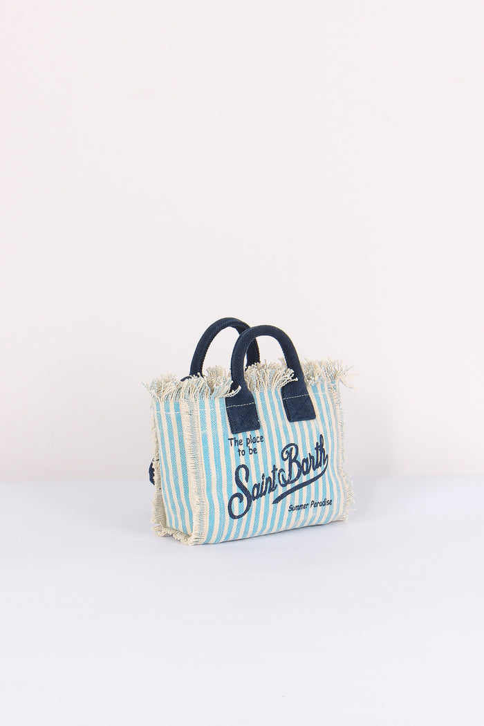 Vanity Mini Righe Azzurro/blu-7