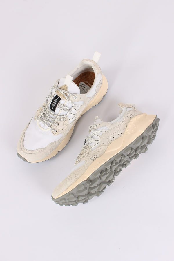 Sneakers Yamano Suede Nylon White-2