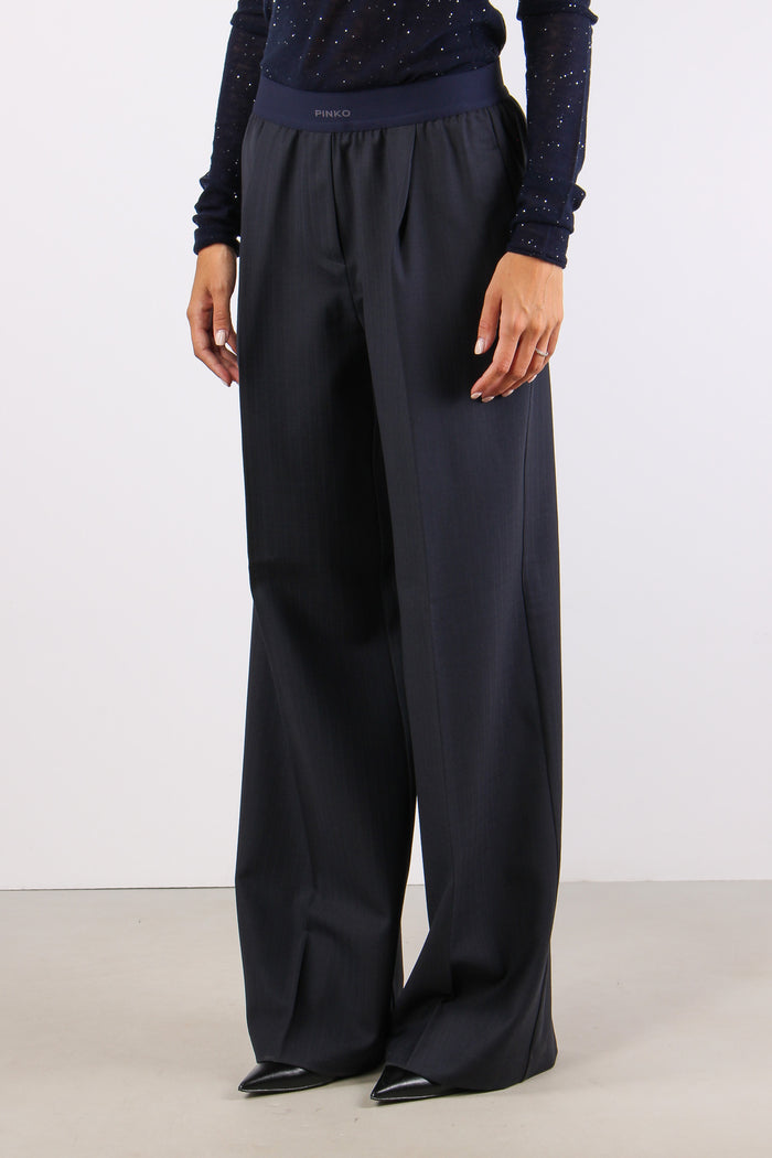 Phaius Pantalone Fluido Elasti Blu Marino-3