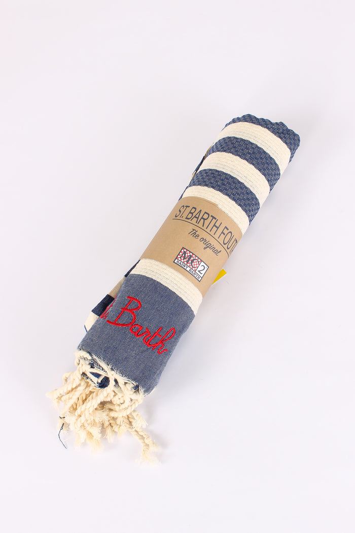 Foutas Righe Beige/blu