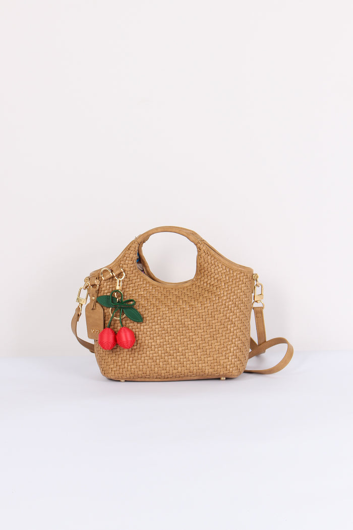 Zelda Shopping Mini Intreccio Sabbia
