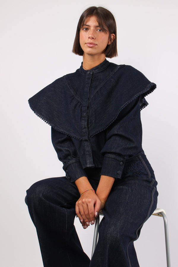 Camicia Denim Balza Denim Scuro-2