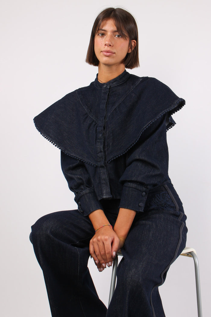 Camicia Denim Balza Denim Scuro-2