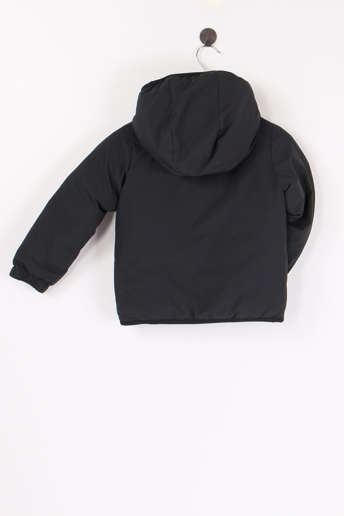 Giubbotto Nylon Reversibile Nero/celeste-3