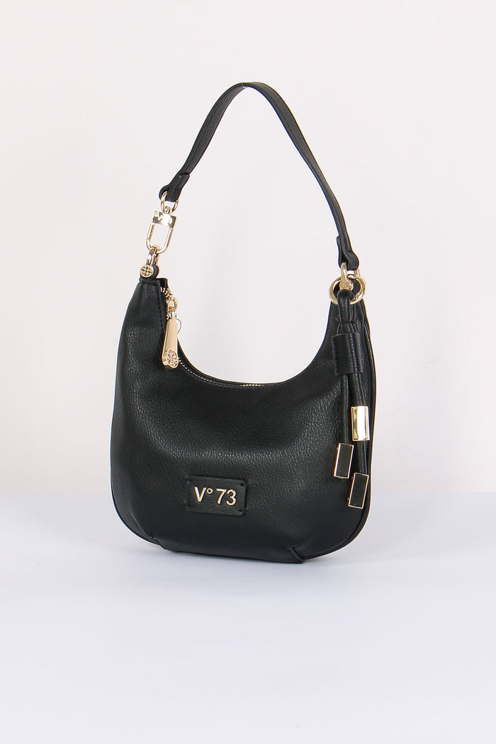 Amber Mezzaluna Small Ciondolo Oro Nero-5