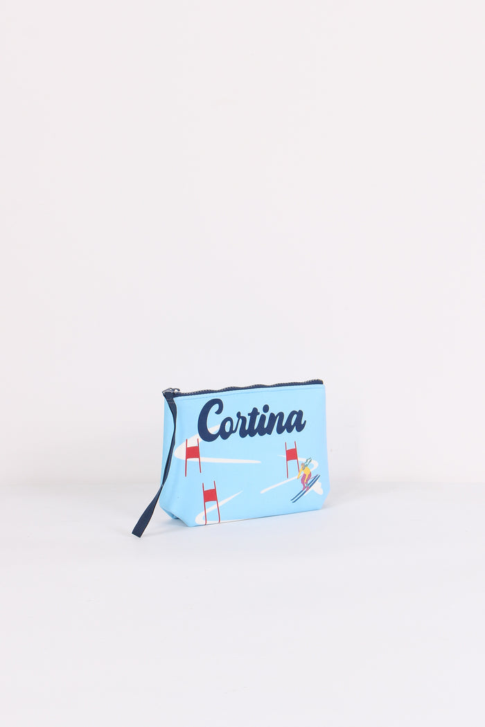 Pochette Cortina Ski Race Azzurro-5
