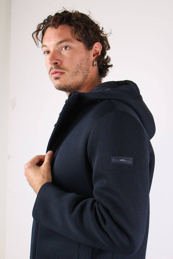 Bomber Cappuccio Navy-7