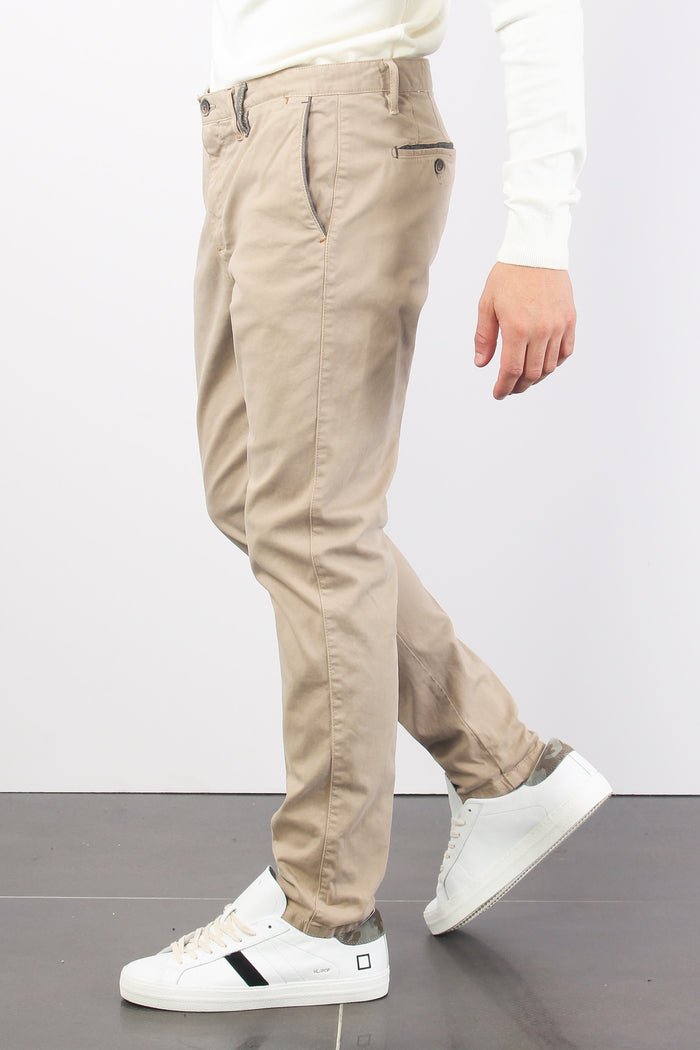 Pantalone Chino Basico Sabbia-7