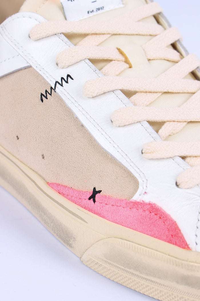 Sneakers Distressed Pacific Blue Bianco-7