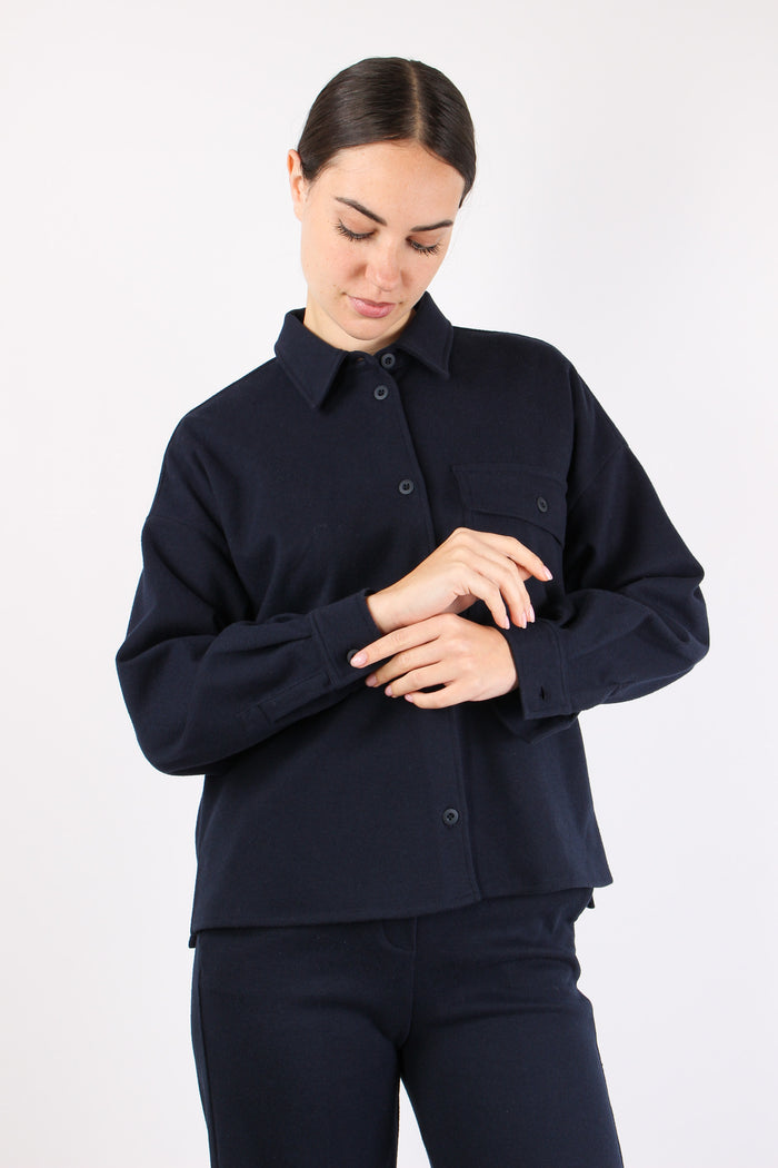 Nancy Camicia Pesante Jersey Blu-3