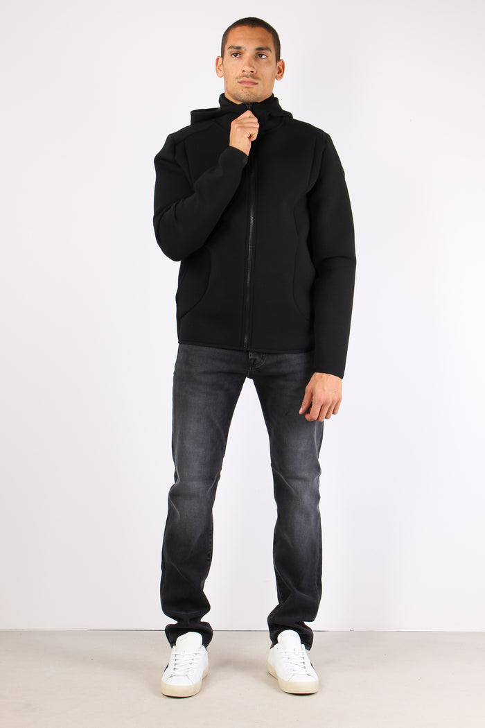 Felpa Scuba Cappuccio Nero
