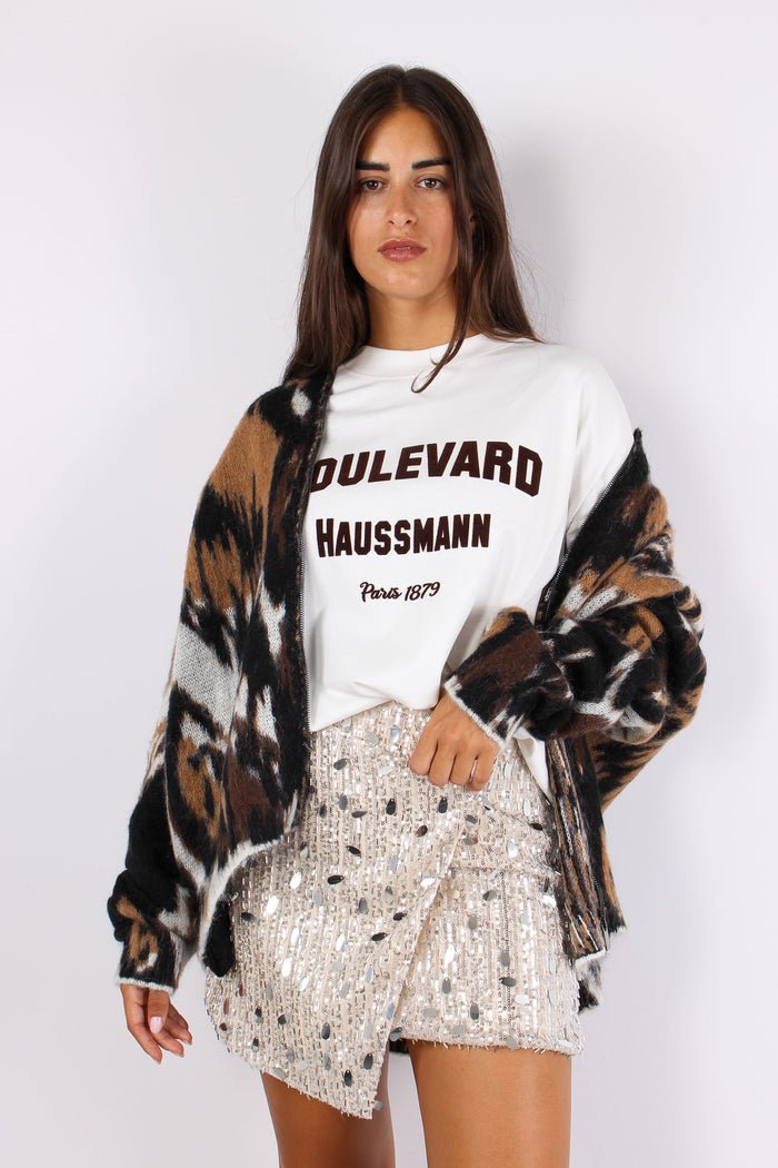 Minigonna Paillettes Silver-5