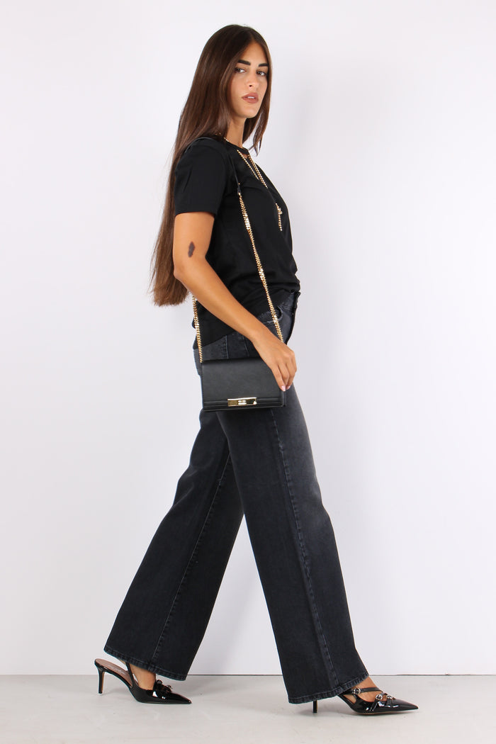Monile T-shirt Catena Collo Black-5