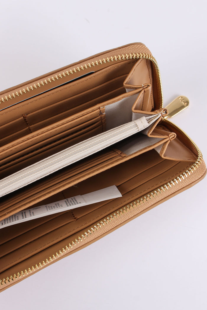 Keira Portafoglio Zip Around Beige-5