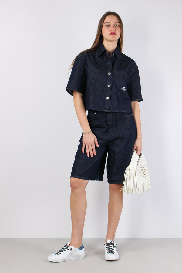 Bermuda Denim Denim Scuro