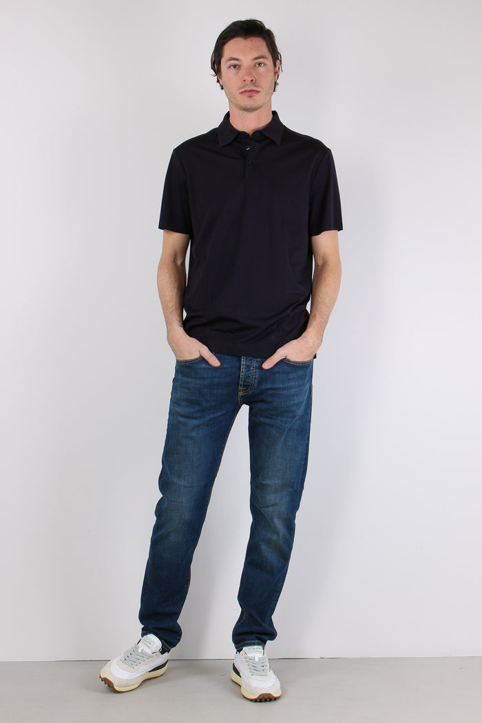 Camicia Tessuto Tecnico Blu Navy-9