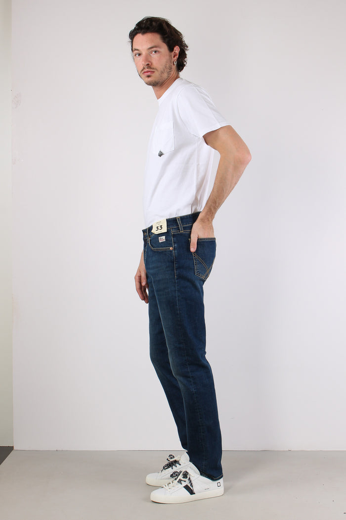 Denim Gamba Dritta Denim Scuro-3