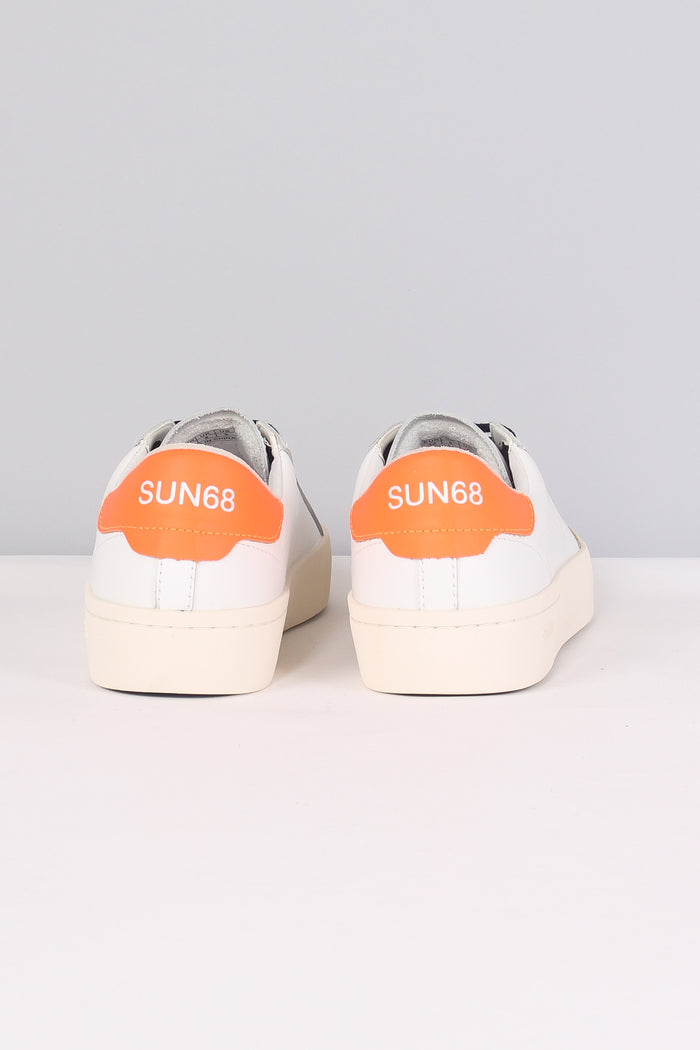 Sneaker Street Leather Bianco/arancio-3
