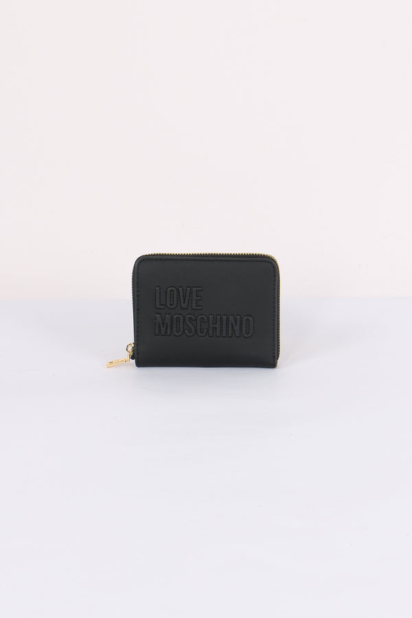Zip Around Mini Logo Nero