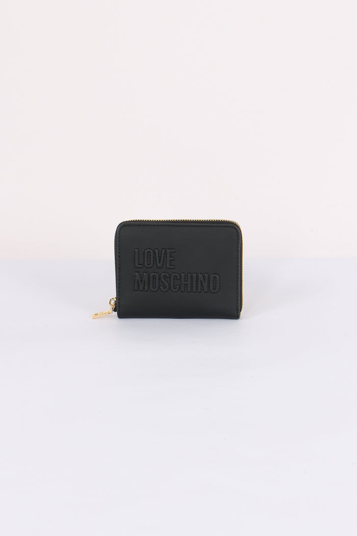 Zip Around Mini Logo Nero