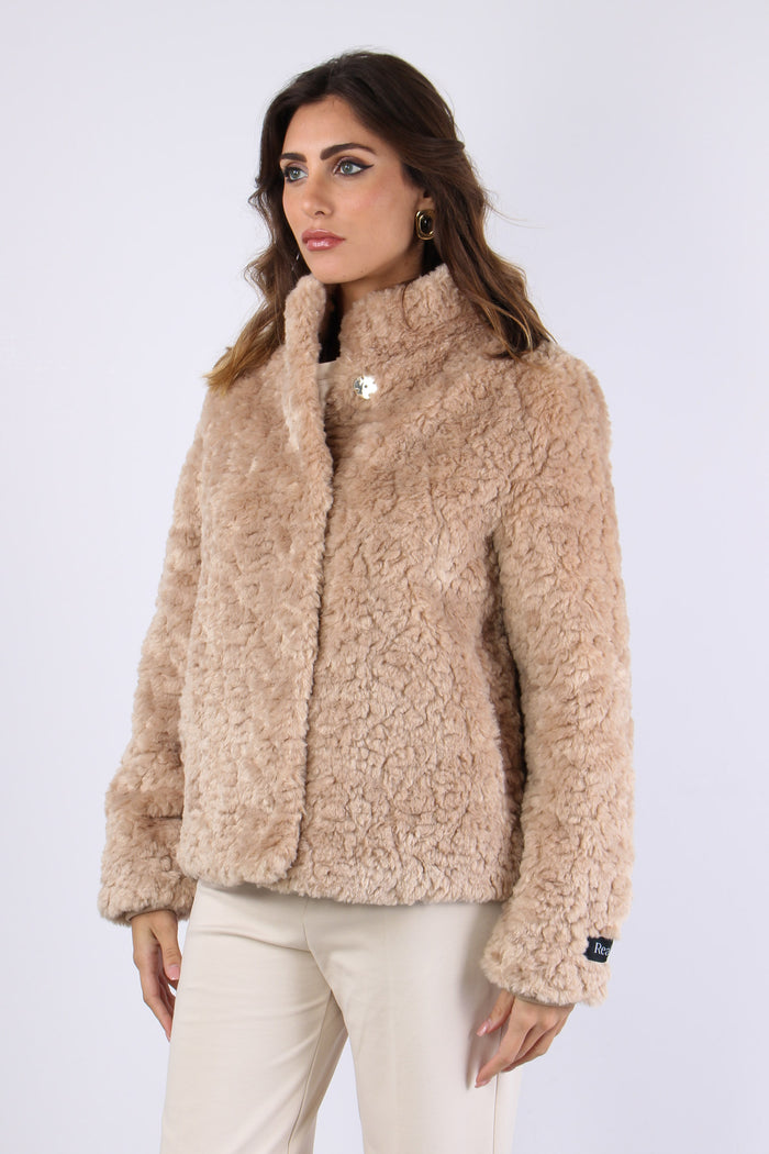 Giubbotto Corto Astrakan Oat-3