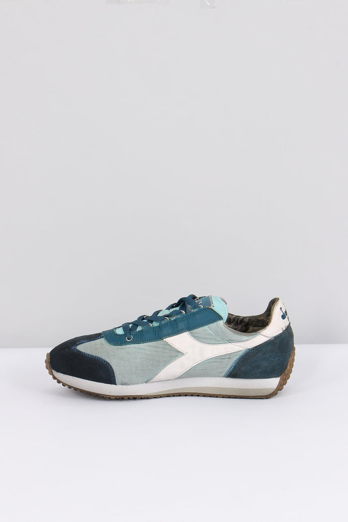 Sneakers Equipe Dirty Azzurro Piuma-7