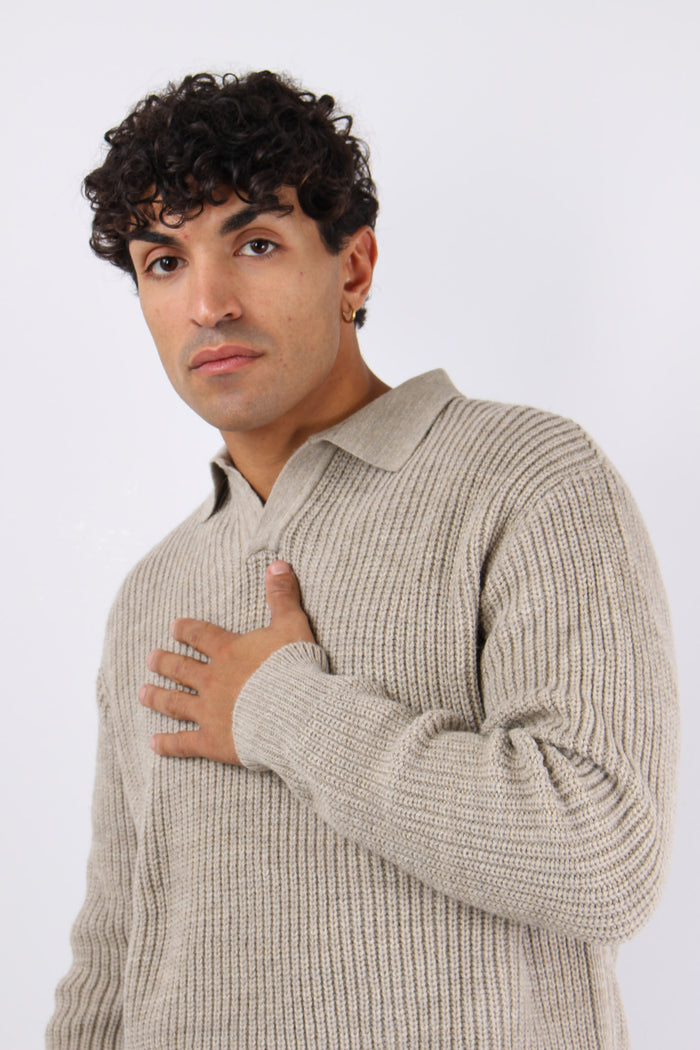 Maglia Polo Over Fango-2