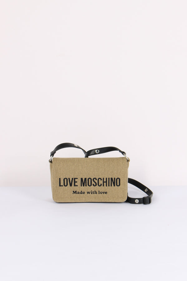 Tracolla Logo Canvas Oro