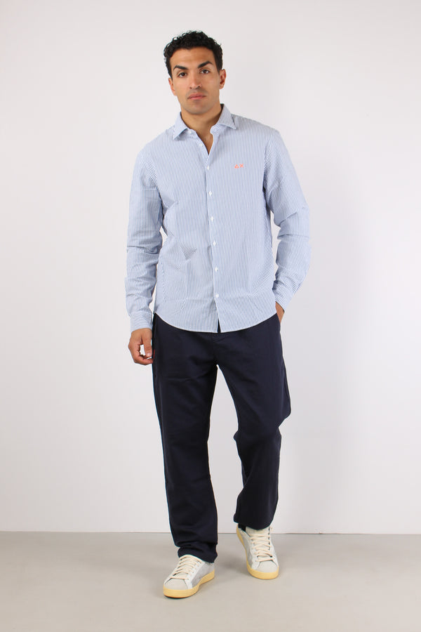 Camicia Fancy Riga Navy/bianco