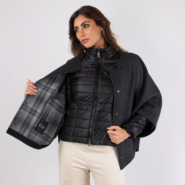 Cappa Piumetta Principe Di Gal Grigio-2