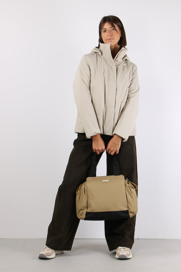 Giubbotto Corto Inserto Marmotta Beige Cashmere/grey Warm-2