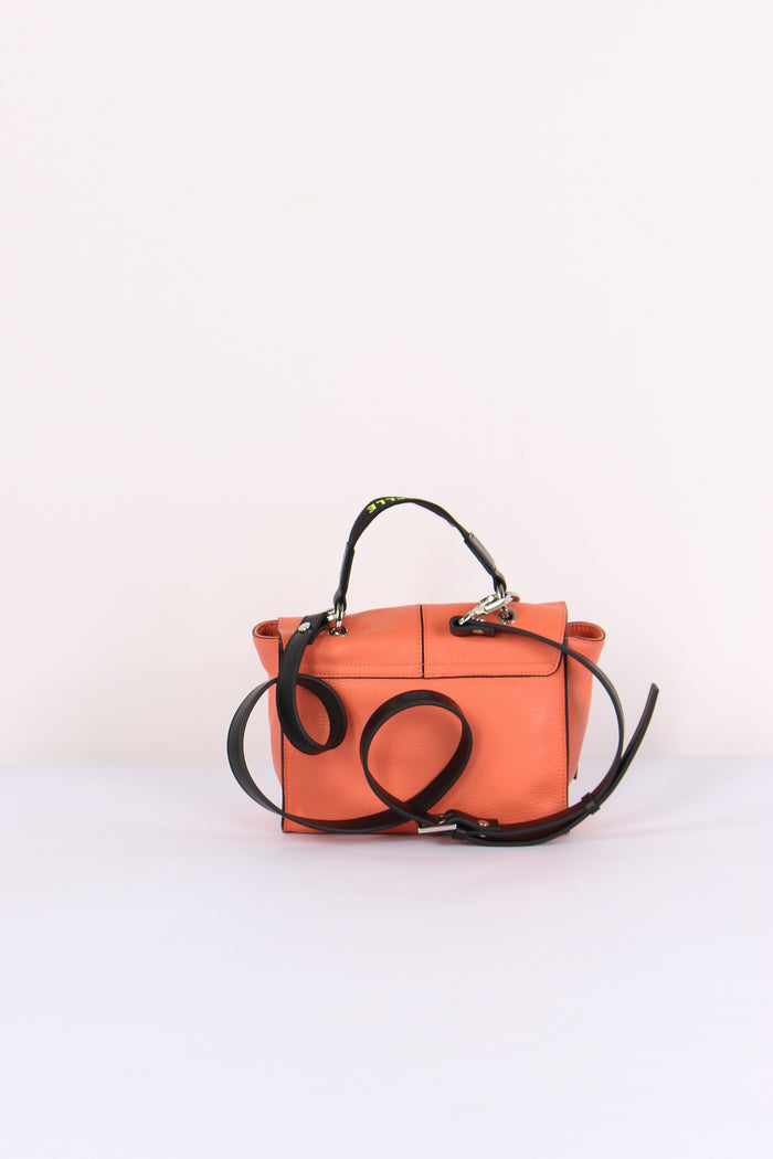 Chloe Mini Cartella Zip Centrale Papaya-3