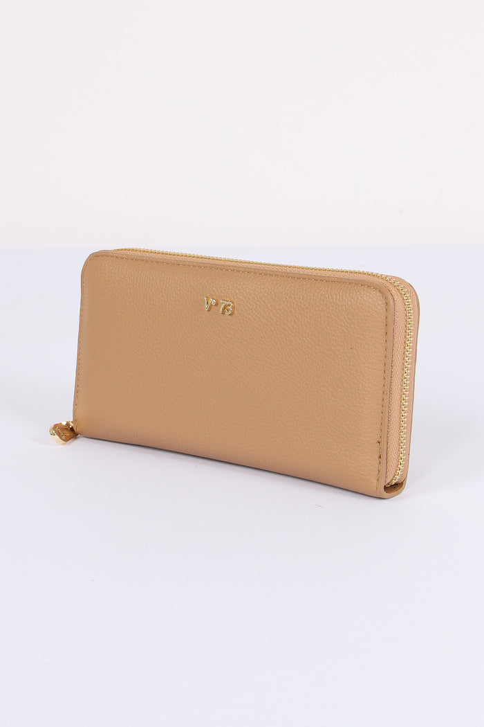 Keira Portafoglio Zip Around Beige-2