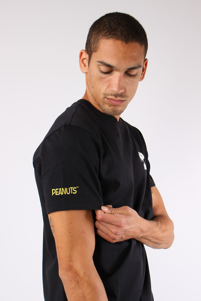 T-shirt Logo Laterale Nero-3