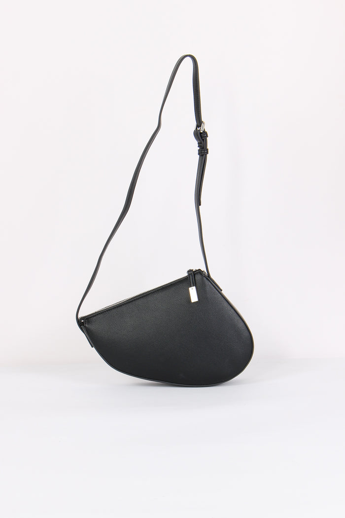 Tracolla Sella Logo Corsivo Nero-4