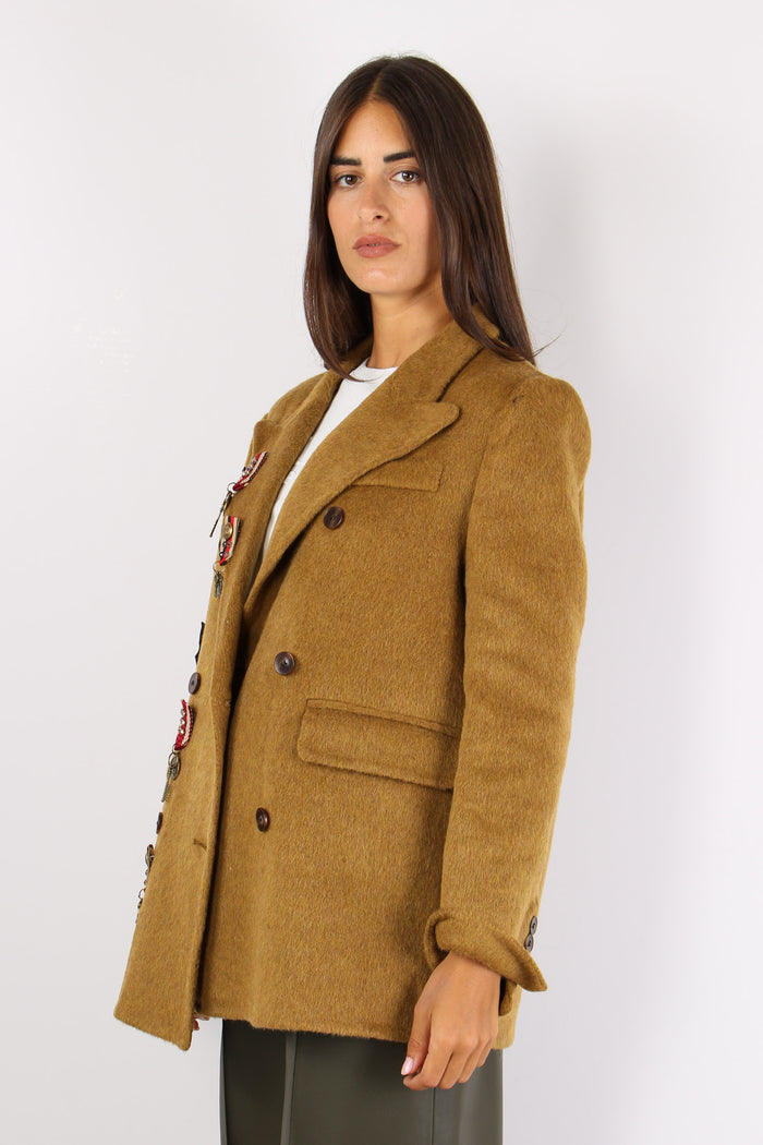 Giacca Corta Inserto Spille Unica-7